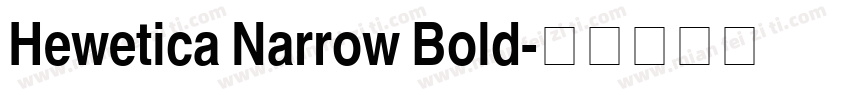 Hewetica Narrow Bold字体转换